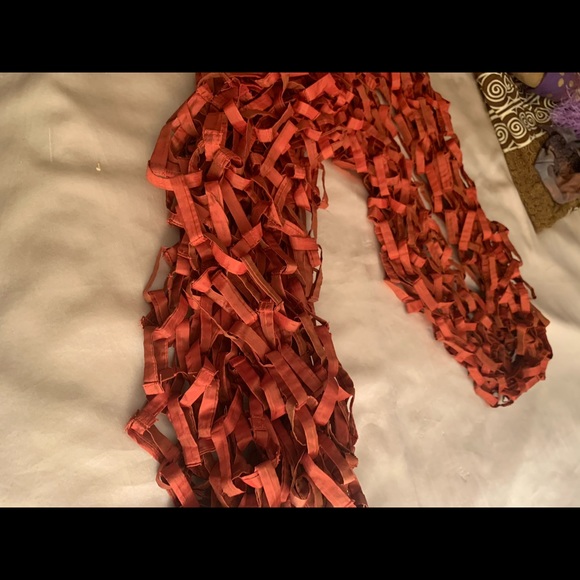Unique scarf by Anichini. Pure silk. Wear it or drape it over the love seat. - Picture 3 of 4